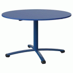 TABLE MALIBU Ø 120 T5 PC STRA ABS BLEU U525/BLEU 5005