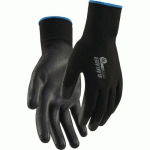 GANTS DE MANUTENTION DE TRAVAIL EN PU LISSE TREMPÉ - NOIR - 11 - BLAKLADER