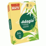 PAPIER COULEUR ADAGIO - TEINTE VIVE - 80 G  - A4 - JAUNE BOUTON D'OR - RAMETTE DE 500 FEUILLES