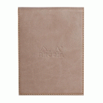 RHODIARAMA PORTE-BLOC AVEC PORTE-CRAYON + BLOC N°12 PETITS CARREAUX 5X5 - TAUPE - LOT DE 3