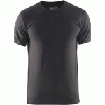 T-SHIRT STRETCH GRIS FONCÉ TAILLE 4XL - BLAKLADER