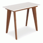 TABLE CONSOLE EXTENSIBLE FLAVIE BLANC - BOIS / BLANC
