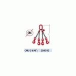 ELINGUE CHAINE 4 BRINS - CROCHETS AUTOMATIQUES ÉMERILLON - CMU 2360 KG (CLASSE 80)