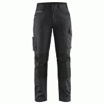 PANTALON DE TRAVAIL SERVICES STRETCH FEMME NOIR/GRIS FONCÉ TAILLE 52C - BLAKLADER