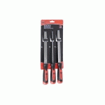 SET DE 3 LIMES EMMANCHÉES DEMI-DOUCES LONGUEUR 200 MM - HANGER - 110390