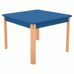 TABLE ERGO CARRÉE T3 - BLEU/HÊTRE - MANUTAN COLLECTIVITÉS