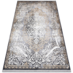 TAPIS LUCE 91 MODERNE ORNEMENT VINTAGE - STRUCTURAL GRIS / MOUTARDE GREY 154X220 CM