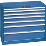 ARMOIRE 7 TIROIRS 1023X572X850MM-CAPACITÉ 75KG-BLEU FONCÉ - LISTA