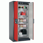 ARMOIRE SÉCURITÉ Q-CLASSIC-90 Q90.195.090 GRIS/ROUGE - MANUTAN COLLECTIVITÉS