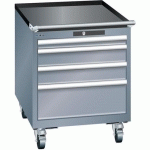 ARMOIRES À TIROIRS GRIS 564X725X723 AVEC 4 TIROIRS 75KG - LISTA