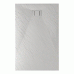 Blend Idralite Bac /à Douche 80x140x2,6 CM Rectangulaire Tortourelle Effet Pierre Mod
