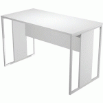 BUREAU PIEDS MÉTAL RAZOR - 120CM - BLANC/BLANC - ARTARREDI