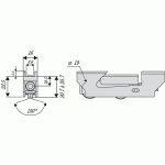 CHARIOT DOUBLE GALETS - RÉGLABLE - POUR COULISSANT ALUMINIUM - 3517 LA CROISÉE DS