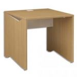 GAUTIER BUREAU DROIT PIED METAL VIKTOR ORME BLOND - DIMENSIONS : L80 X H74 X P80 CM