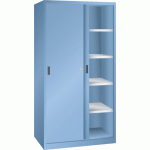 LISTA - ARMOIRE PORTES COULISSANTES (HXLXP) 195 X 100 X 58CM KEY LOCK R5012