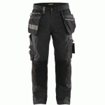 PANTALON DE TRAVAIL ARTISAN STRETCH GRIS FONCÉ/NOIR TAILLE 48 - BLAKLADER