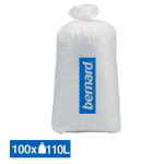 SACS POUBELLE DÉCHETS COURANTS BERNARD BLANCS 110 L, LOT DE 100