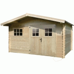 HABITAT ET JARDIN - ABRI JARDIN BOIS - 19,72 M² - 4.64 X 4.25 X 2,32 M - 28 MM