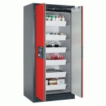 ARMOIRE SÉCURITÉ Q-PEGASUS-90 Q90.195.090.WDAC GRIS/ROUGE - ASECOS