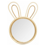 ATMOSPHERA - MIROIR MURAL POUR ENFANT LAPIN 38CM NATUREL