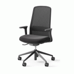 CHAISE DE BUREAU ROCKIT NOIR - ANTHRACITE
