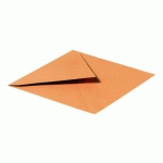 ENVELOPPE 165 X 165 MM POLLEN CLAIREFONTAINE 120 G SANS FENÊTRE CLÉMENTINE - PAQUET DE 20