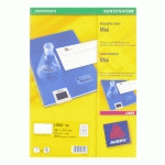ETIQUETTE LASER 38,1 X 21,2 MM AVERY L7551-25 TRANSPARENTE - POCHETTE DE 1625