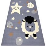 TAPIS BCF FLASH SHEEP 4000 - MOUTON GRIS GREY 120X160 CM