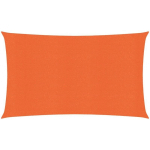 VIDAXL - VOILE D'OMBRAGE 160 G/M ORANGE 2X5 M PEHD