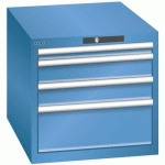 ARMOIRE BLEU CAP. 564X725X533 AVEC 4 TIR. 75KG _ 15.009.040 - LISTA