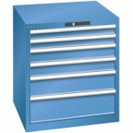 ARMOIRE BLEU CAP. 717X725X800 AVEC 6 TIR. 75KG _ 78.636.040 - LISTA