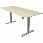 BUREAU RÈGLABLE MOVE1FONCT.MÉMOIRESILVERL180XP80CMÉRABLE - KERKMANN