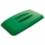 DURABLE COUVERCLE PLASTIQUE VERT POUR CORBEILLE 60L