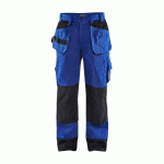 PANTALON ARTISAN BICOLORE POCHES FLOTTANTES BLEU/NOIR C58 - BLAKLADER