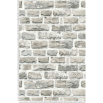 BRICOFLOR - PAPIER PEINT BRIQUE GRIS TROMPE L'OEIL TAPISSERIE BRIQUE GRISE TENDANCE CHAMBRE ADULTE PAPIER PEINT INTISSÉ EFFET PIERRE SALON - BEIGE,