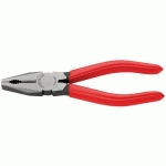 PINCE UNIVERSELLE 160MM AVEC TRANCHANT - GAINAGE PVC - TÊTE POLIE - KNIPEX