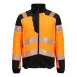 PORTWEST T170 VESTE HYBRIDE BAFFLE HV PW3 ORANGE/NOIR - TAILLE M