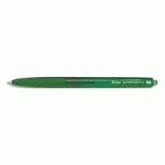STYLO-BILLE PILOT SUPER GRIP G RÉTRACTABLE POINTE FINE COLORIS VERT - LOT DE 12