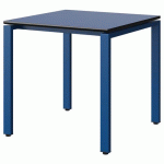 TABLE MALIBU 80X80 T6 SOUDÉ ST ANTIB BLEU U525/NO BLEU 5005 - MANUTAN EXPERT