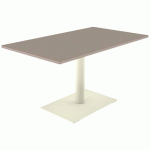 TABLE MANO 140X80 T6 STR ALAISÉ CHÊNE H. CAPPUCCI/BEIGE 1013 - MOBIDECOR