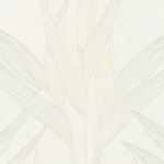 BRICOFLOR - PAPIER PEINT À MOTIF EXOTIQUE POUR COULOIR | PAPIER PEINT MODERNE À MOTIF VÉGÉTAL | TAPISSERIE BEIGE & BLANCHE TROPICALE AVEC DESIGN