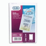 ETUIS 2 FACES MULTI-USAGES ELBA - 8,5 X 13 CM - EN PVC 30/100E - LOT DE 10