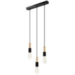 LAMKUR LIGHTING - LAMKUR SIMON PLAFONNIER SUSPENDU CLUSTER NOIR, 3X E27