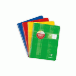 LOT DE 10 - CAHIER RELIURE INTÉGRALE DÉFICIENTS VISUELS 17X22CM 100 PAGES GRANDS CARREAUX NOIRS 2,5MM AGRANDIS 10X10 COULEUR ALÉATOIRE - ASSORTIS