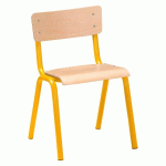 LOT DE 2 - CHAISE SCOLAIRE TAILLE 4 - JAUNE