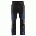 PANTALON DE TRAVAIL SERVICES STRETCH MARINE FONCÉ/NOIR TAILLE 52 - BLAKLADER