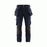 PANTALON DE TRAVAIL X1900 ARTISAN STRETCH 4D MARINE FONCÉ ET NOIRV - BLAKLADER