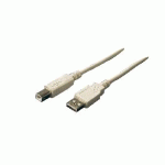 CÂBLE USB2 HI-SPEED POUR LIAISON UNITÉ CENTRALE, IMPRIMANTE, LONGUEUR 5M - MANUTAN COLLECTIVITÉS