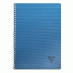CAHIER RELIURE INTÉGRALE LINICOLOR INTENSIVE A4 180 PAGES GRANDS CARREAUX COUVERTURE PLASTIQUE POLYPROPYÈNE RAINURÉ COULEUR ALÉATOIRE - ASSORTIS - LOT DE 5