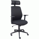 CHAISE DE BUREAU PAROLIS NOIRE AVEC APPUI-TÊTE - FOROL